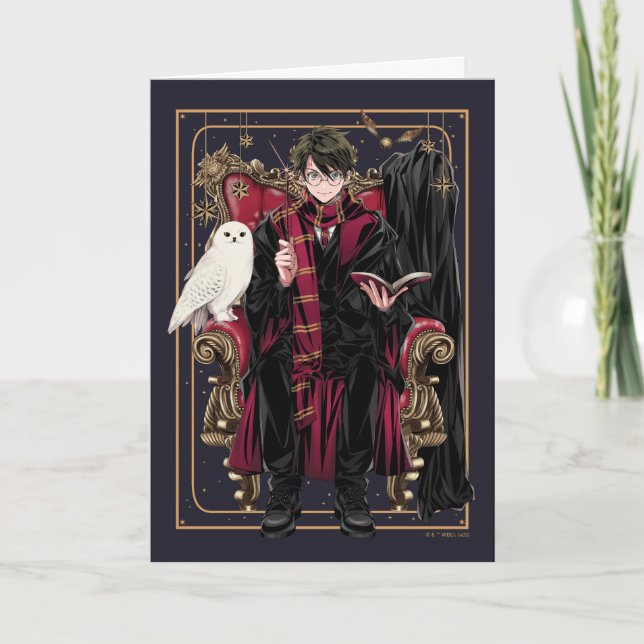 HARRY POTTER™ | Anime HARRY POTTER™ Seated Card (Front)