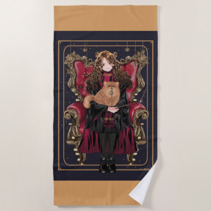 HARRY POTTER™ Anime Hermione Granger Seated Beach Towel