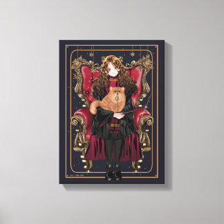 HARRY POTTER™ | Anime Hermione Granger Seated Canvas Print