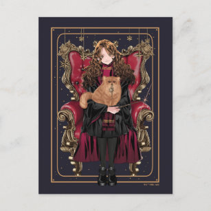 HARRY POTTER™   Anime Hermione Granger Seated Postcard
