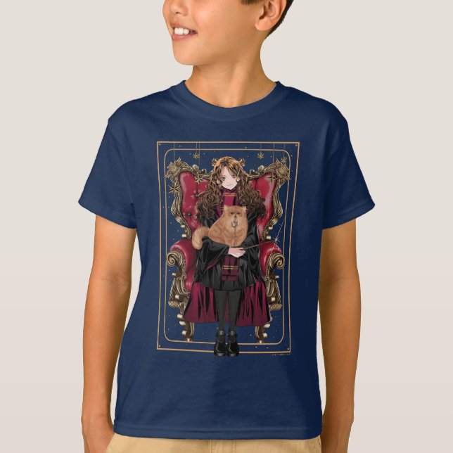 HARRY POTTER™ | Anime Hermione Granger Seated T-Shirt (Front)