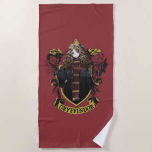 HARRY POTTER™   Anime Hermione House Crest Beach Towel