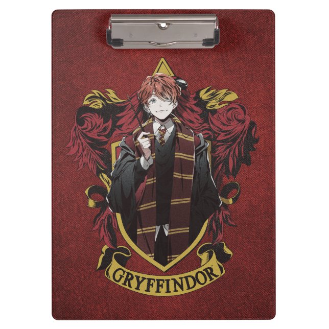 HARRY POTTER™ | Anime Ron Weasley House Crest Clipboard (Front)