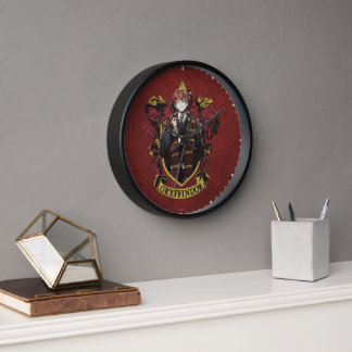 HARRY POTTER™ | Anime Ron Weasley House Crest Clock