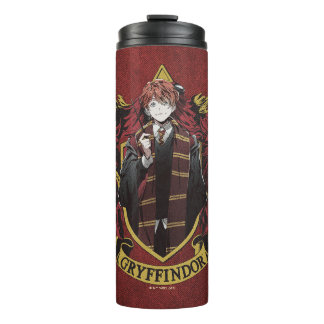 HARRY POTTER™ | Anime Ron Weasley House Crest Thermal Tumbler