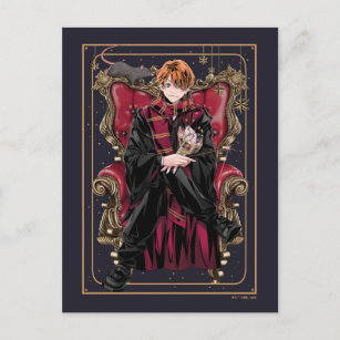 HARRY POTTER™   Anime Ron Weasley Seated Postcard