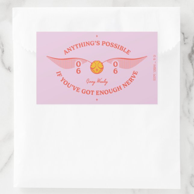HARRY POTTER™ | Anything's Possible Rectangular Sticker (Bag)