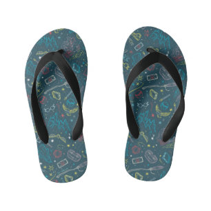 HARRY POTTER™ Artefacts Line Art Pattern Kid's Flip Flops