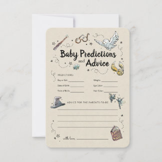 Harry Potter - Baby Predictions & Advice Invitation