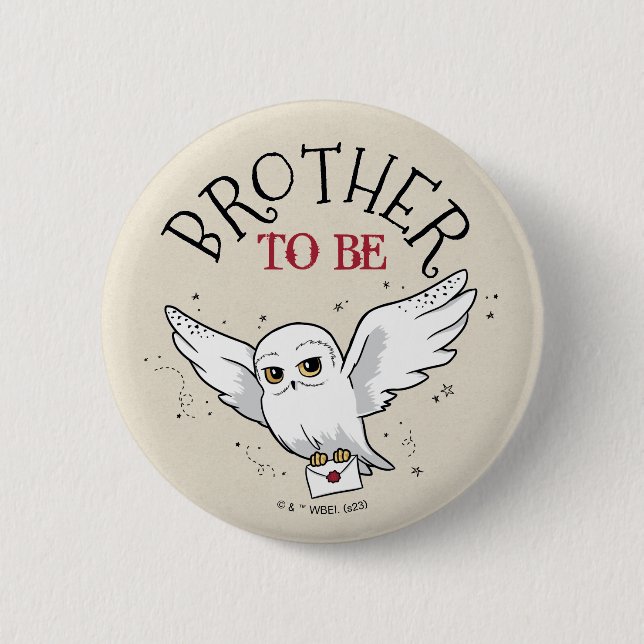 Harry Potter Baby Shower | Brother To Be 6 Cm Round Badge (Front)