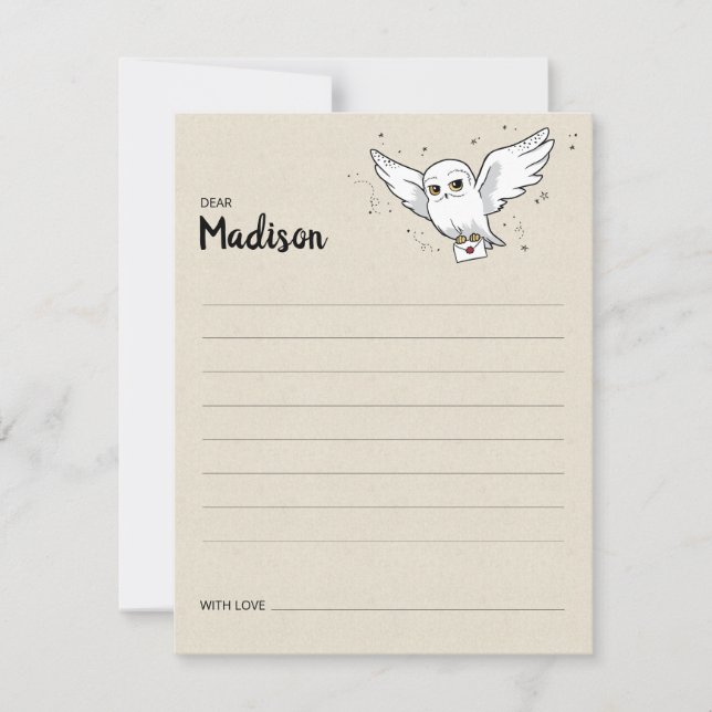 HARRY POTTER™ Baby Shower Time Capsule Note Card (Front)