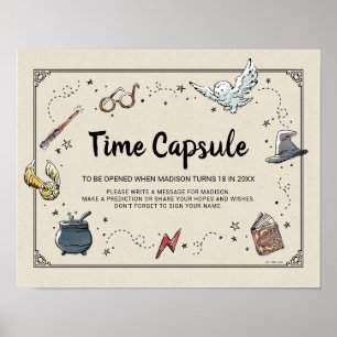 HARRY POTTER™ Baby Shower Time Capsule Sign