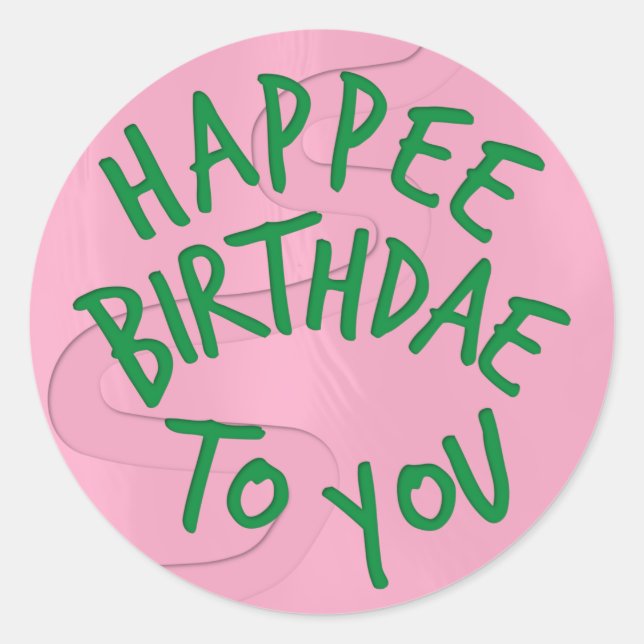 Harry Potter Birthdae Cake Classic Round Sticker (Front)