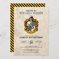 Harry Potter Birthday | Hufflepuff Invitation