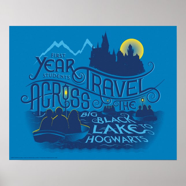 Harry Potter | Black Lake To Hogwarts Poster (Front)
