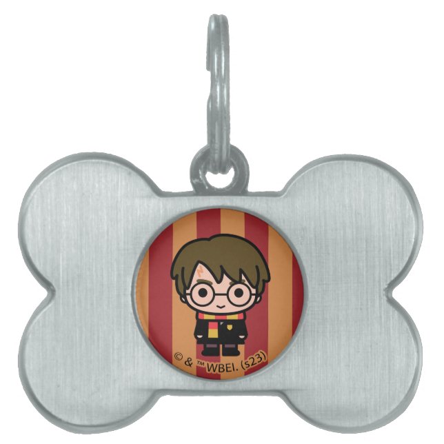 Harry Potter Cartoon Character Art Pet ID Tag (Front)