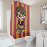 Cartoon Harry Potter Quidditch Seeker Shower Curtain