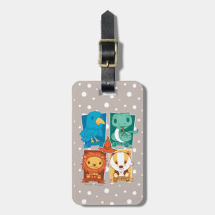 HARRY POTTER™   CARTOON HOGWARTS™ HOUSES LUGGAGE TAG