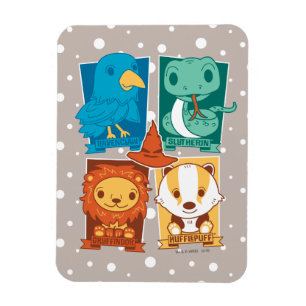 HARRY POTTER™   CARTOON HOGWARTS™ HOUSES MAGNET