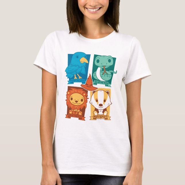 HARRY POTTER™ | CARTOON HOGWARTS™ HOUSES T-Shirt (Front)