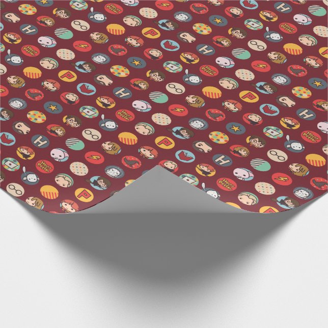 Harry Potter Cartoon Icons Pattern Wrapping Paper (Corner)