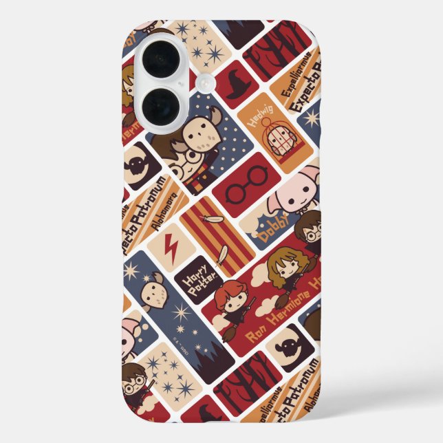 Harry Potter Cartoon Scenes Pattern Case-Mate iPhone Case (Back)