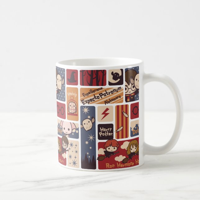 Harry Potter Cartoon Scenes Pattern Coffee Mug (Right)
