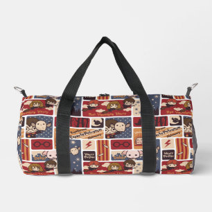 Harry Potter Cartoon Scenes Pattern Duffle Bag