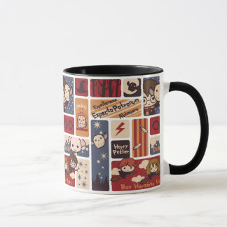 Harry Potter Cartoon Scenes Pattern Mug
