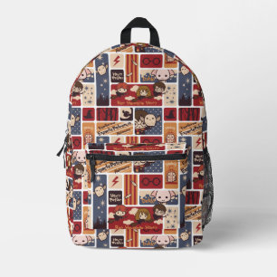 Harry Potter Cartoon Scenes Pattern Printed Backpack