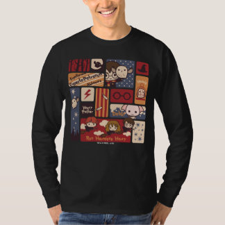 Harry Potter Cartoon Scenes Pattern T-Shirt