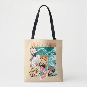 HARRY POTTER™   CARTOON SPELLS & CHARMS TOTE BAG