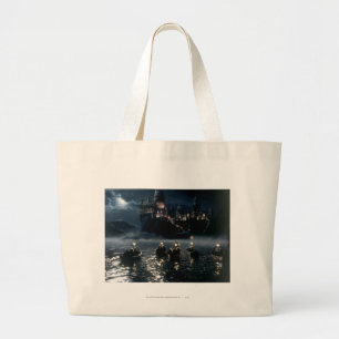 Harry Potter Castle Arrival at Hogwarts Large Tote Bag