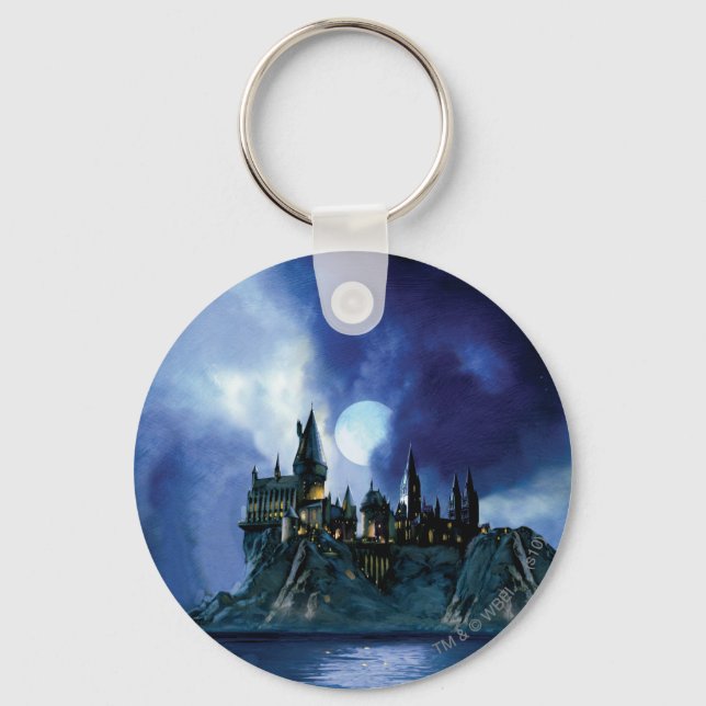Harry Potter Castle | Hogwarts at Night Key Ring (Front)