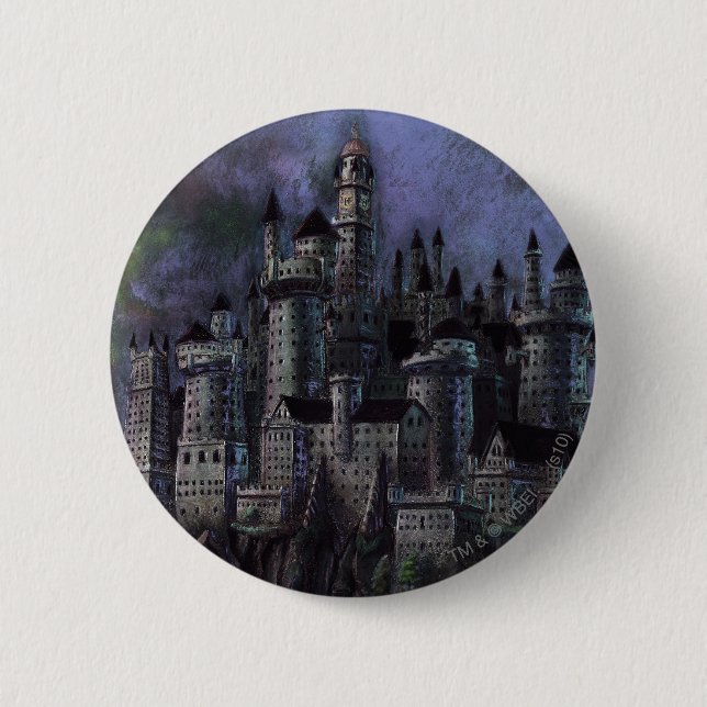 Harry Potter Castle | Magnificent Hogwarts 6 Cm Round Badge (Front)
