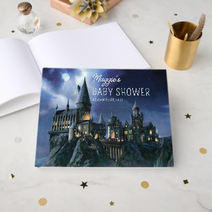 Harry Potter Castle   Moonlit Hogwarts Baby Shower Guest Book