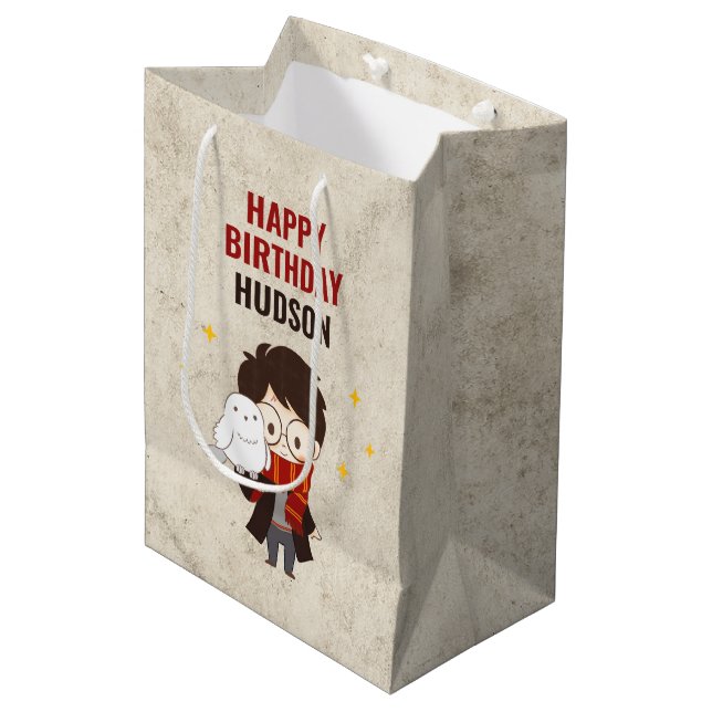 HARRY POTTER™ Character Magical Arch Birthday Medium Gift Bag (Front Angled)