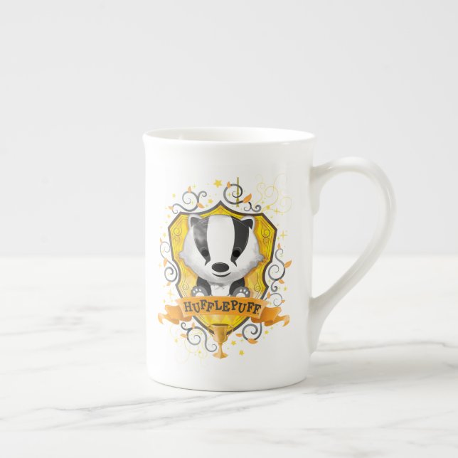Harry Potter | Charming HUFFLEPUFF™ Crest Bone China Mug (Right)