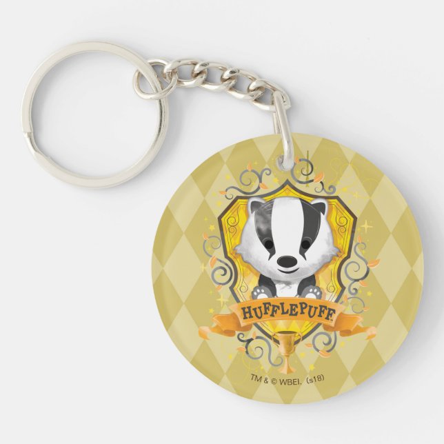 Harry Potter | Charming HUFFLEPUFF™ Crest Key Ring (Front)