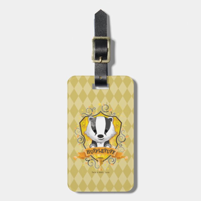 Harry Potter | Charming HUFFLEPUFF™ Crest Luggage Tag (Front Vertical)