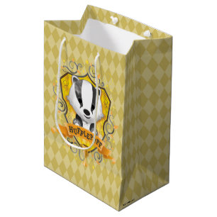 Harry Potter   Charming HUFFLEPUFF™ Crest Medium Gift Bag