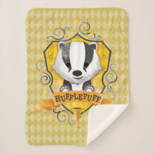 Harry Potter   Charming HUFFLEPUFF™ Crest Sherpa Blanket