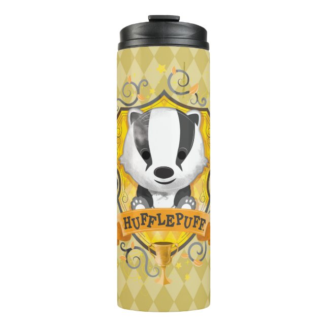Harry Potter | Charming HUFFLEPUFF™ Crest Thermal Tumbler (Front)