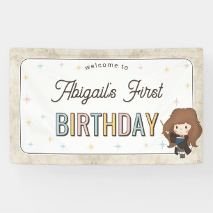 Harry Potter Chibi Hermione Wizard Birthday Banner