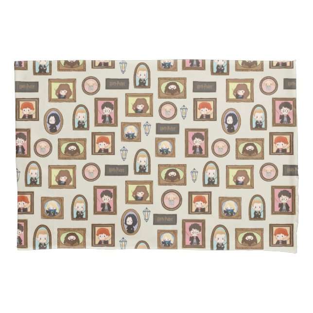 HARRY POTTER™ Chibi Picture Frame Pattern Pillowcase (Front)