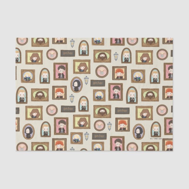 HARRY POTTER™ Chibi Picture Frame Pattern Tissue Paper (Front)