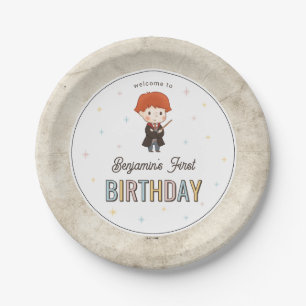 Harry Potter Chibi Ron Weasley Wizard Birthday Paper Plate