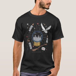 Harry Potter Christmas Hogwarts Snow Globe  T-Shirt