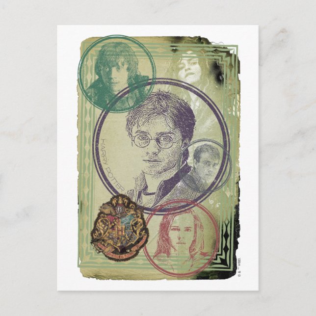 Harry Potter Collage Postcard (Front)