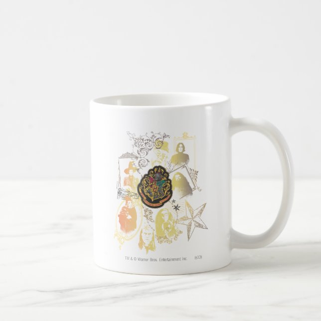 Harry Potter | Colourful Hogwarts Crest Coffee Mug (Right)